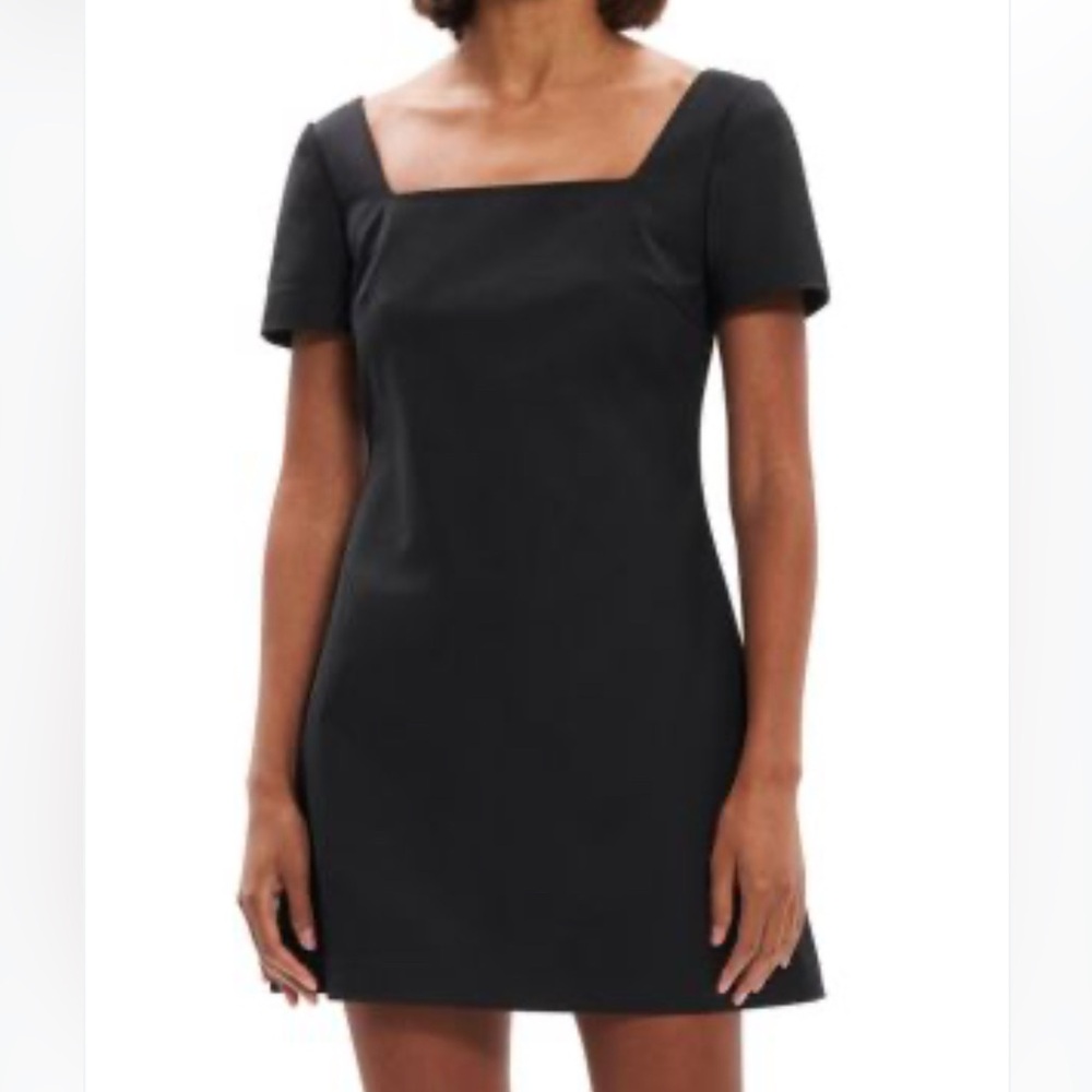 Theory navy Square-Neck Mini Dress